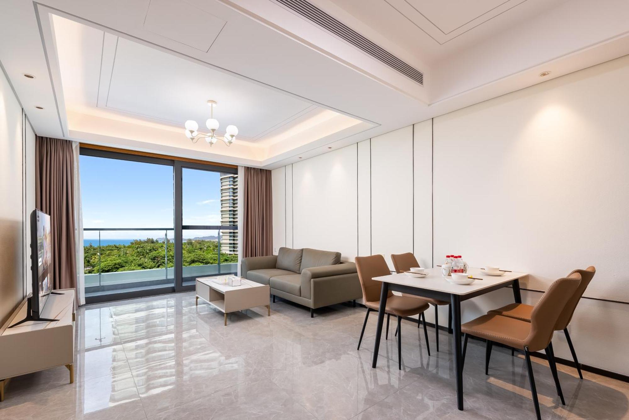 Elnob Seaview Aparthotel Hai Tang Bay Sanya Bagian luar foto