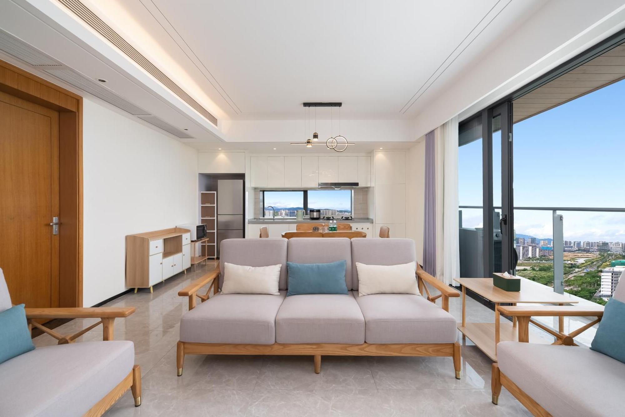 Elnob Seaview Aparthotel Hai Tang Bay Sanya Bagian luar foto
