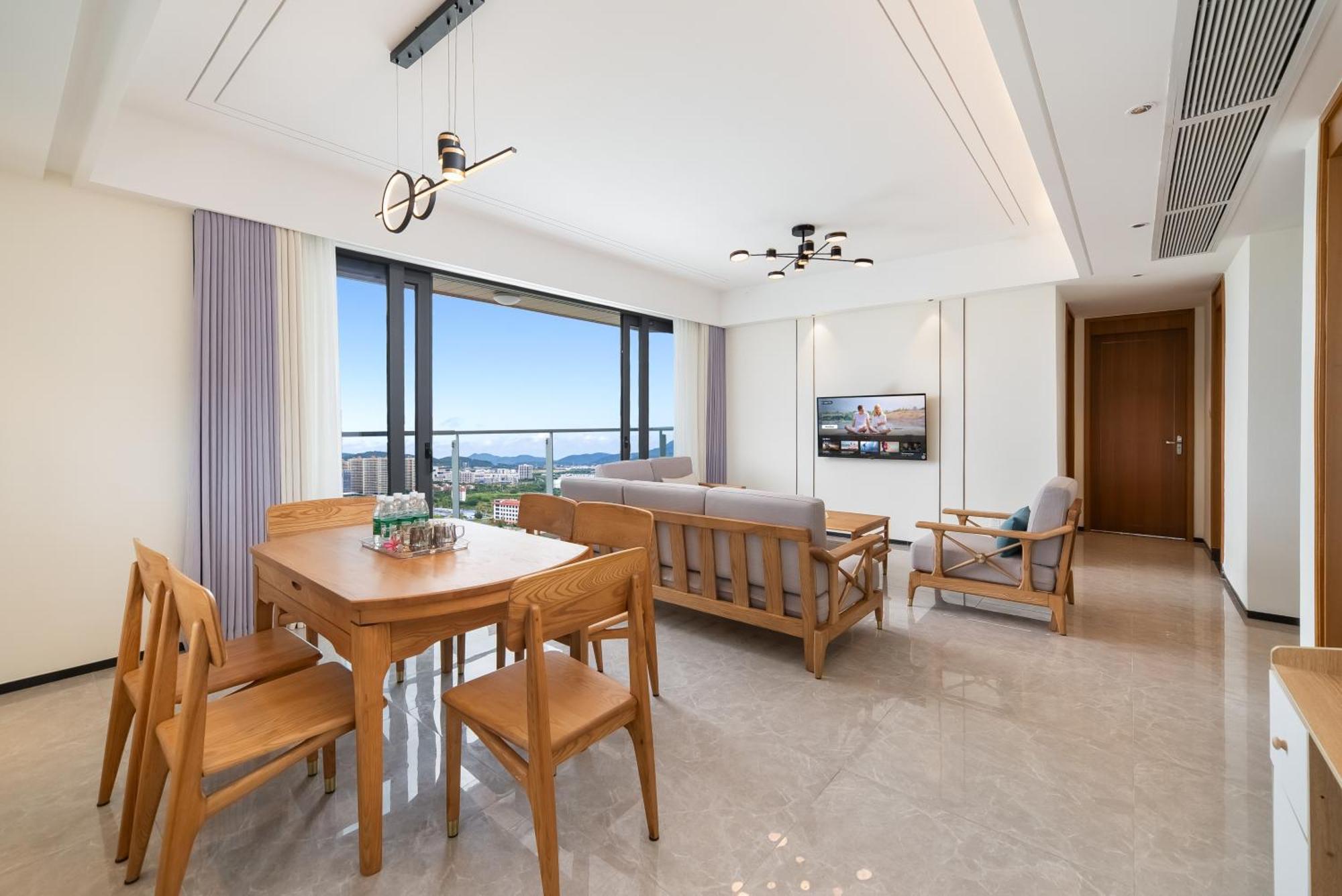 Elnob Seaview Aparthotel Hai Tang Bay Sanya Bagian luar foto